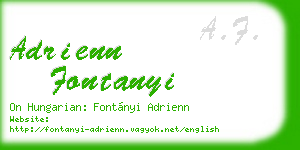 adrienn fontanyi business card